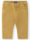 Kids' Chino Fabric Pants yellow-mustard
