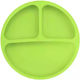 Silicone Toddler Plate Green