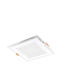Power Led Τετράγωνο Χωνευτό LED Panel 6W με Φυσικό Λευκό Φως 4500K