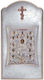 Slevori Εικόνα Jesus Christus Silber 8.4x16cm