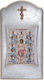 Slevori Image Jesus Christ Silver 8.4x16cm