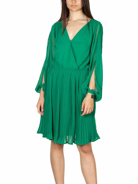 Rut & Circle Mini Dress Wrap Green