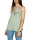 Rut & Circle Women's Blouse with Straps Light green.