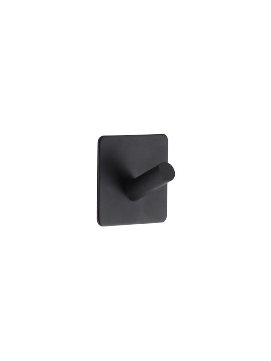 Aria Trade Single Wall-Mounted Bathroom Hook Black