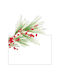 Caspari Christmas Placecard Green