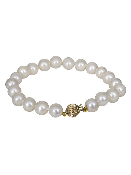 Bracelet made of Gold 14K with Pearls