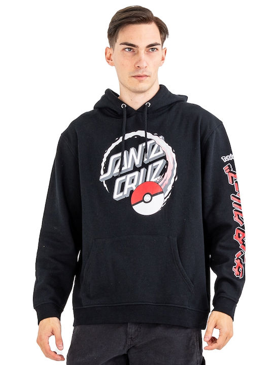 Sweatshirt with Hood Black.