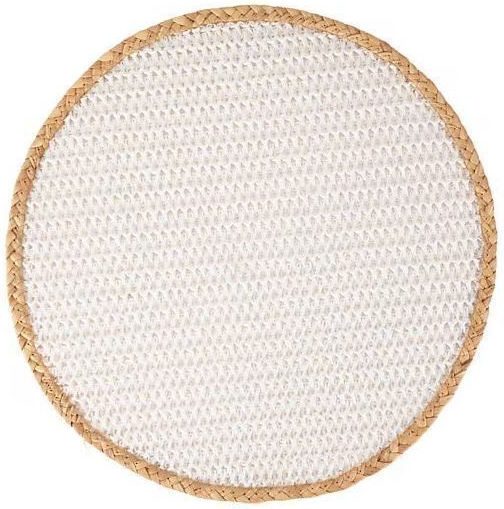 Maxwell & Williams Round Wicker Placemat White 38cm