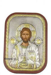 Mertzios.gr Εικόνα Jesus Christus Silber 11x16cm Mertzios.gr Εικόνα Jesus Christus Silber 11x16cm