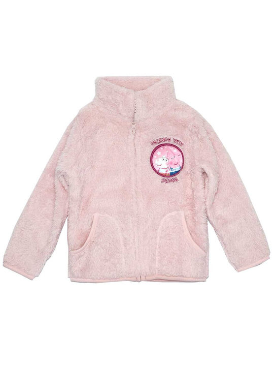 Peppa Pig Cardigan pentru copii Fleece roz deschis