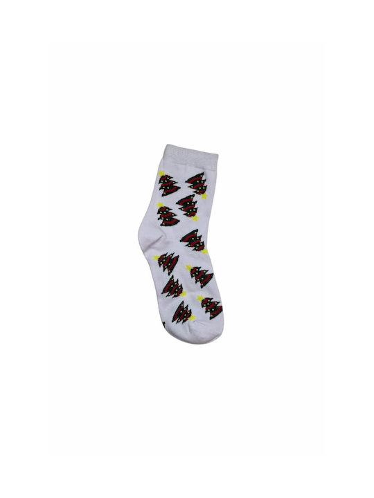 YTLI Christmas Socks WHITE