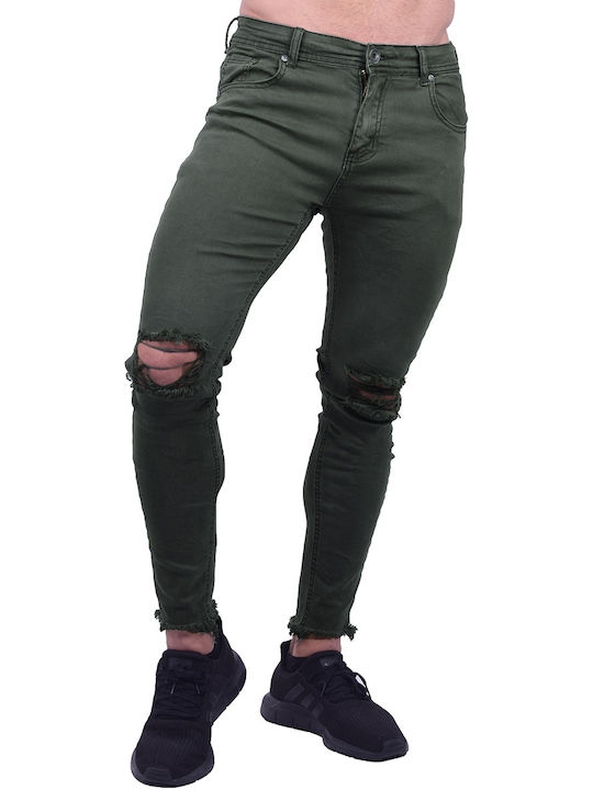 Adrexx Herren Jeanshose Khaki