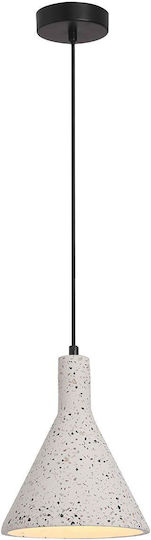 Viokef Hängelampe Weiß Schiene mit Fassung E27 17x200x20cm.