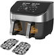 Instant Pot Vortex Plus Heißluftfritteuse mit Doppel-Abnehmbarer Korb 7.6Es Schwarz