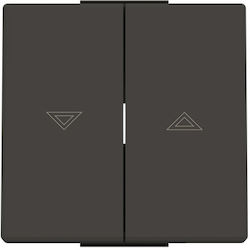 Abb Shutter Switch Front in Black Color 719942