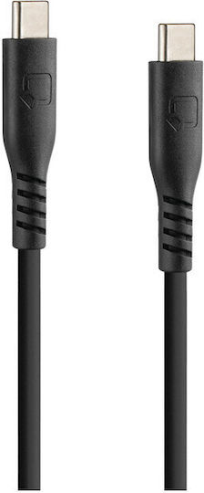 Lampa USB 2.0 Cable USB-C Male - USB-C 60W PD Black 0.2m L9178.9
