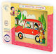 Wooden Kids Peg Puzzle Car for 2+ years+ Years Anelixi