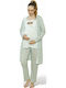 PijaMood Robe de maternitate și alăptare Blue