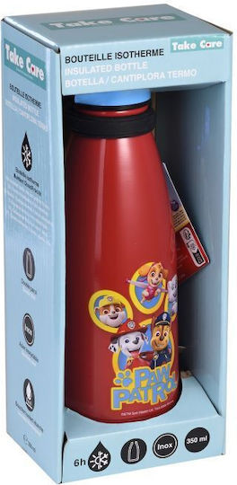 Paw Patrol Παιδικό Παγούρι Paw Patrol Κόκκινο 350ml