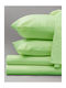 Sunshine Bettlaken King Size mit Gummiband 180x200+40cm. Satin Mint