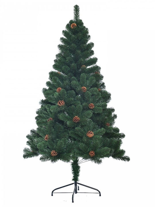 Christmas Tree with Pinecones 210cm with 550 Branches