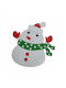 Hängender Schneemann Ornament Filz 13x165cm