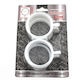 Plastic Bathroom Curtain Rings White 8pcs