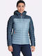 Microlight Alpine Women's Short Puffer Jacket for Winter Orion Blue
