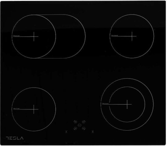 Tesla Κεραμική Εστία Αυτόνομη με Λειτουργία Κλειδώματος 59x52εκ.