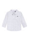 Kids Shirt Long Sleeve White, blue and blue.