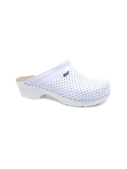 Comfort Way Shoes Piele Anatomic Sabot Albe