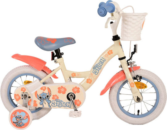 Volare Disney Stitch 12" Kids Bicycle BMX Beige