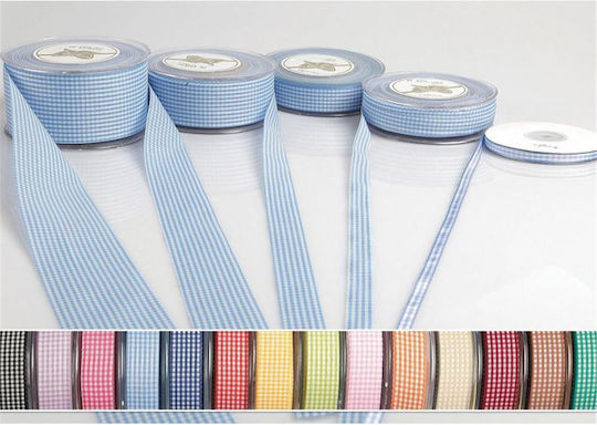 Atmosphera material textil Panglică Carou 50metri cu lățime 13mm