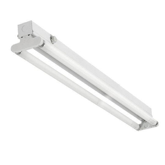 Zext Lumină Batten cu 2 Locuri pentru Lămpi LED T8 18W 61.5buc