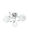 Globobox Glass Ceiling Mount Light with Socket E27 in Silver color 45pcs