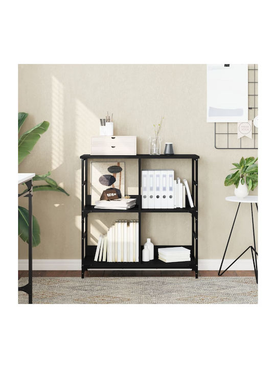 Shelving Unit Floor Black 78.5x33x82cm