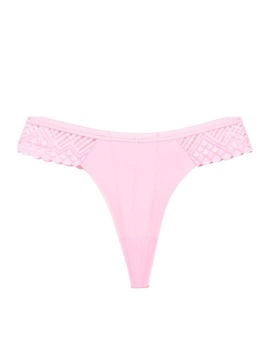 Damen Zeichenfolge mit Spitze Black