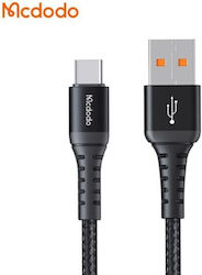Mcdodo Braided USB 2.0 Cable USB-C Male - USB-A 27W Black 3m CA-2273
