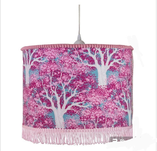 Oxygen Fuxia Earth Trees Ceiling Light Purple with E27 Socket 35cm