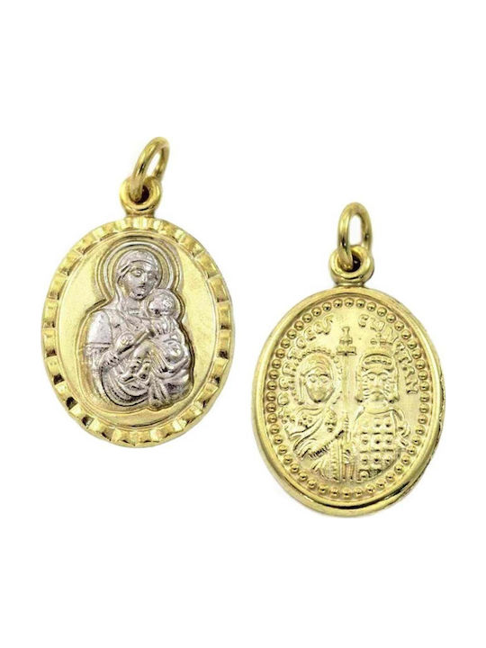 Goldjewels Anhänger Kinder Amulett Beidseitig mit Kette aus Silber AL207