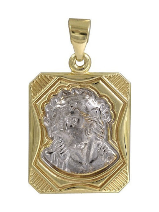 PALAIOLOGOS Pendant Kids Talisman with Jesus Christ from Gold 9K PD11022