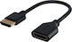 Goobay Cable HDMI male - HDMI female 0.1m Black