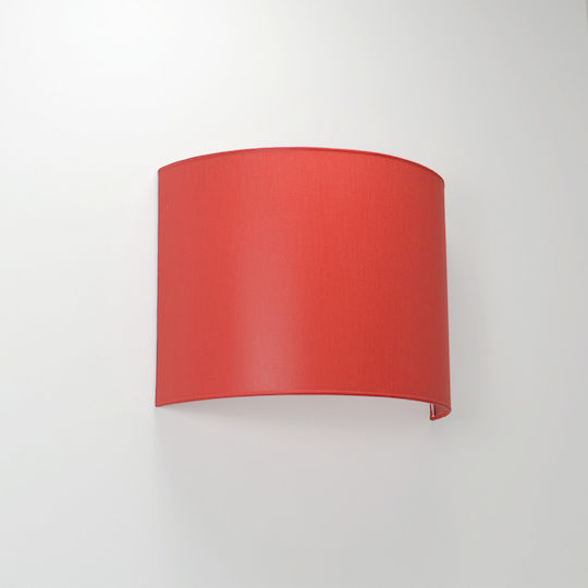 Veis Lumină de Perete cu Soclu E14 Roșu 30x22x15cm