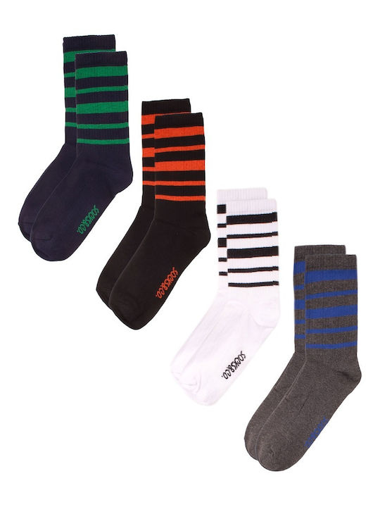 Closet22 Herren Gemusterte Socken Mehrfarbig 4Pack