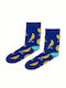 Crazy Socks Bărbați Șosete Blue 1Pachet