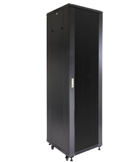 С крака Рак кабинет 42U 60x80x205.5см Черен 68426843
