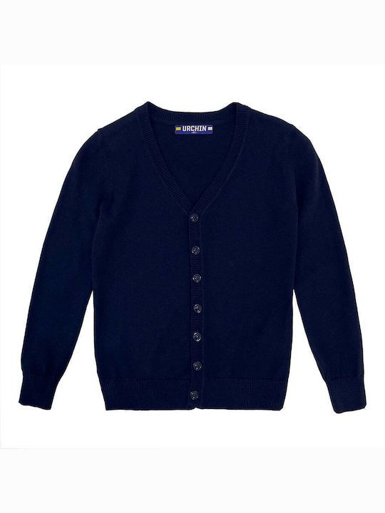 Ustyle Kids Cardigan Knitted Blue.