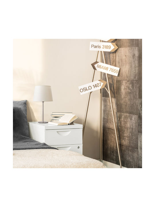 Veis Metal Table Lamp for Socket E14 with Black...