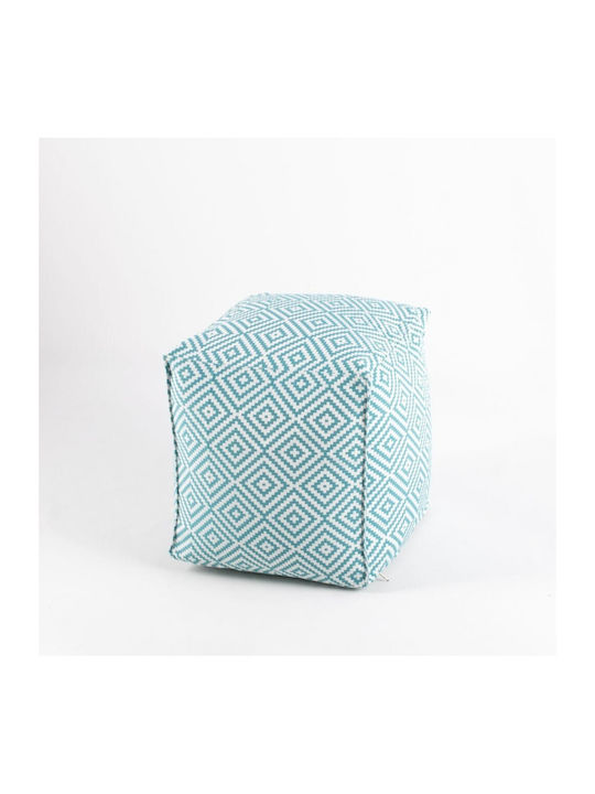 Puf Scaun Zik Albastru deschis 45x45x45cm