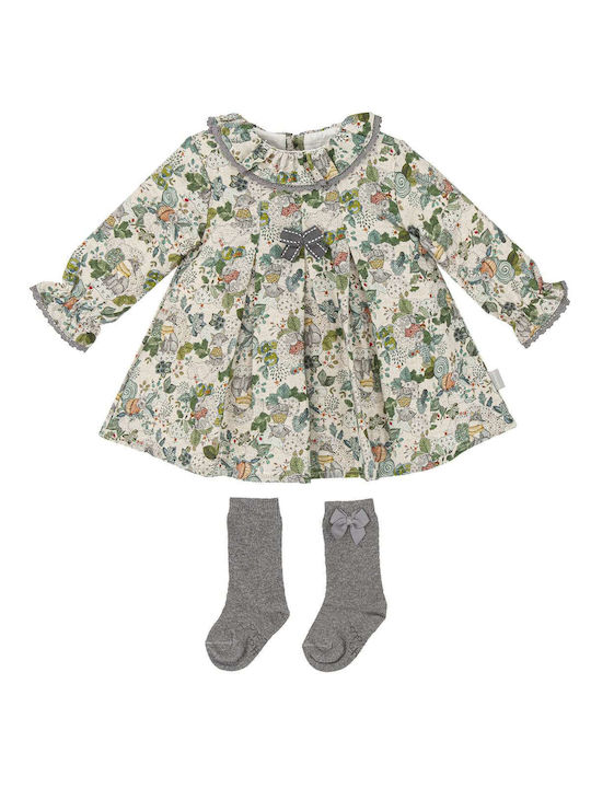 Tutto Piccolo Kids Dress Set with Accessories Long Sleeve Embrime